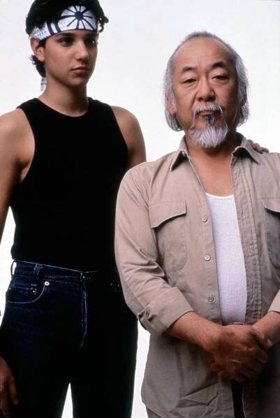 KARATE KID, Ralph Macchio, Pat Morita, 1984, (c)Columbia Pictures