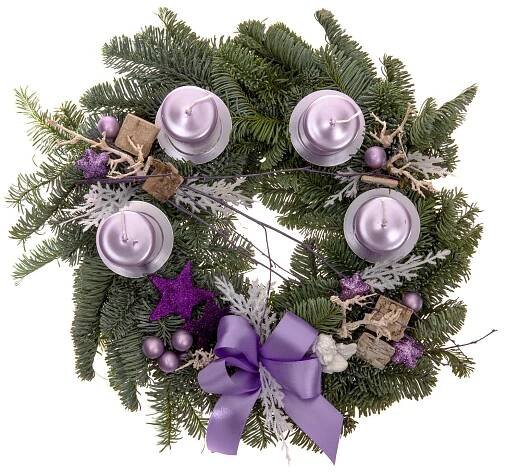 Adventní věnec na stůl č. 258