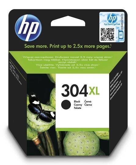 Cartridge černá HP 304XL Black Original, N9K08AE / HP 34313333