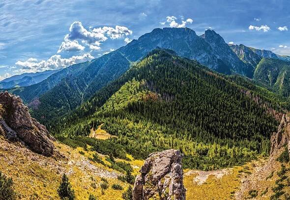Vinylová tapeta výrobky, polské hory, krajina Tatry Giewont 370x255 cm