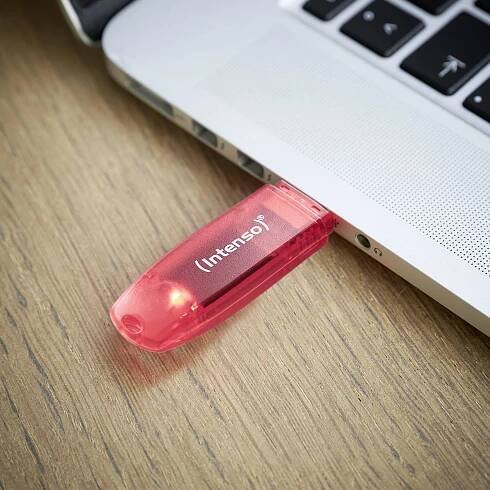Intenso Rainbow Line USB flash disk 128 GB červená (transparentní) 3502491 USB 2.0 : Půhy.cz