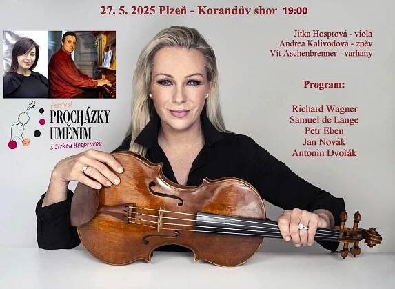 Festival Procházky uměním s Jitkou Hosprovou pokračuje v Plzni koncertem „Mistr Jan“