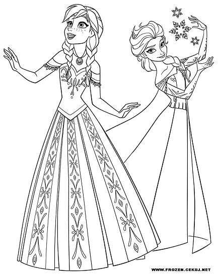 Omaľovánky Elsa a Anna, Frozen – Stránka 7 – Omaľovánky na vytlačenie Frozen, Elsa a Anna. Vymaľovánky z rozprávky Frozen
