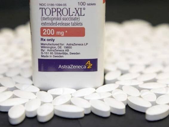 200 mg tablets of AstraZeneca's hypertension drug, Toprol-XL