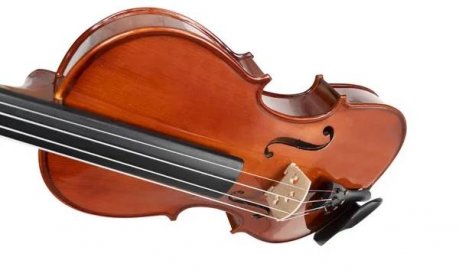 Hudební nástroj houslového orchestru izolovaný nad bílým pozadím — Stock obrázek