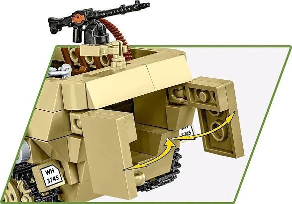 COBI World War II 3130 Half-Track Sd.Kfz. 251/10