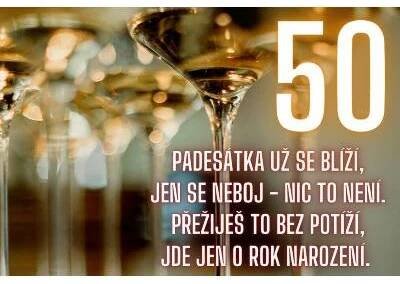 Vtipné přání k narozeninám - 50 let