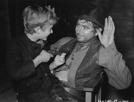 John Howard Davies, Robert Newton - Oliver Twist - Z natáčení