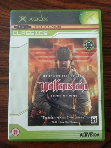 HRA NA XBOX CLASSIC - RETURN TO CASTLE WOLFENSTEIN - Počítače a hry