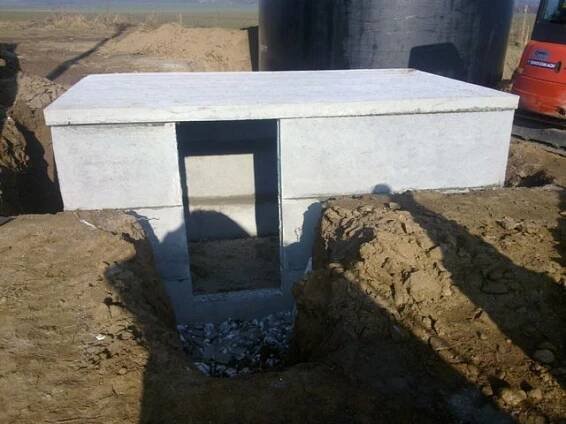 Prefabrikovaný betonový sklep, db Betonové jímky, ukázka realizace