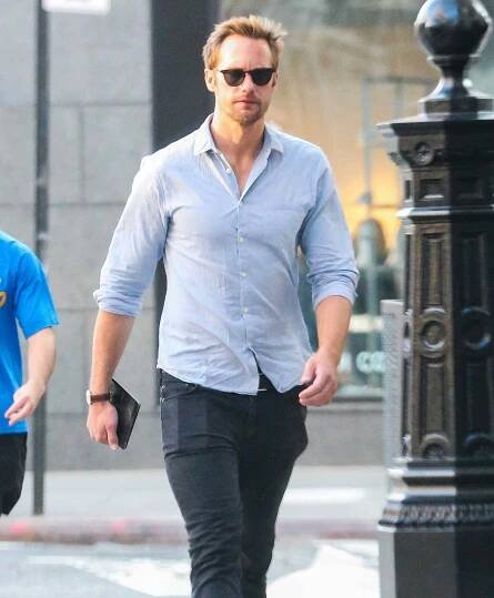EXCLUSIVE: A Newly Single Alexander Skarsgard Steps Out in New York City