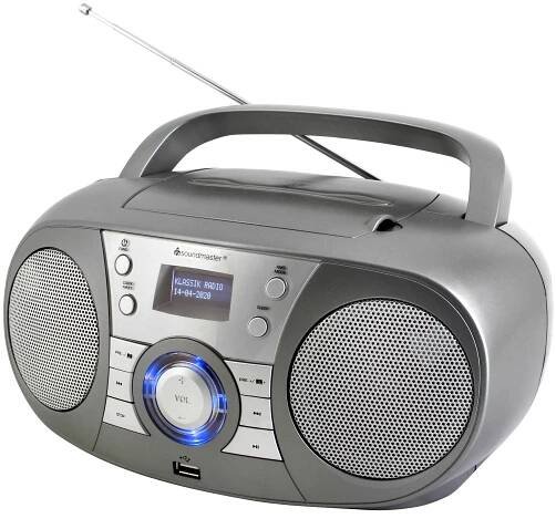 Radiopřijímač DAB+/CD Soundmaster SCD1800TI šedý