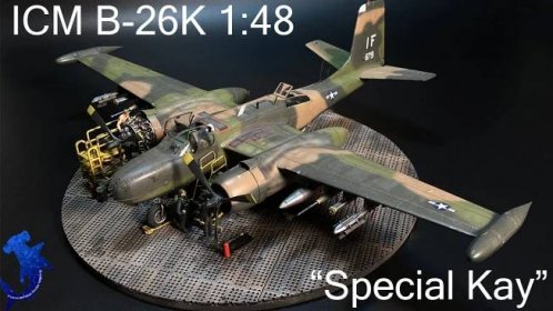 ICM B-26K Counter Invader "Special Kay" 1/48 Scale Full Build Video