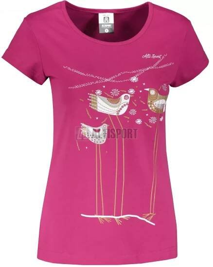 Dámské triko ALTISPORT CARRYOVER ALW043122 FUCHSIA RED velikost: XS