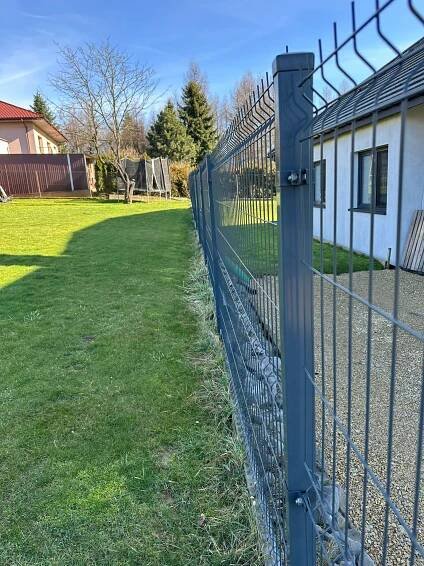 OBJÍMKA PRO PANELY 60x40 POČÁTEČNÍ GRAFIT ANTRACIT DRŽÁK SLOUPKU PLOTU Délka 0 m