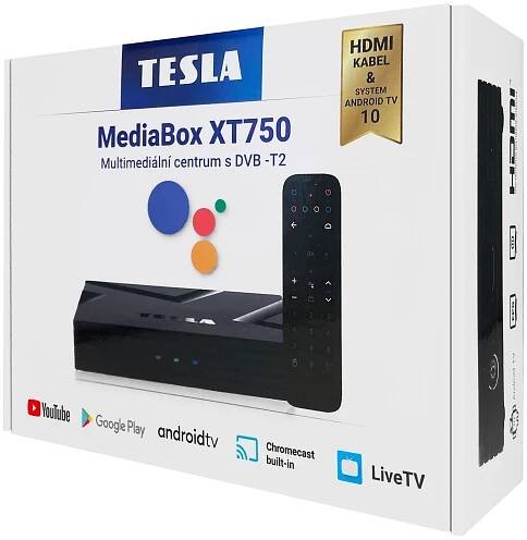 TESLA MediaBox XT750 - hybridní multimediální přehrávač s DVB-T2