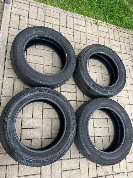 4x letní pneu 215/60 R17C, vzorek 80% - Liberec