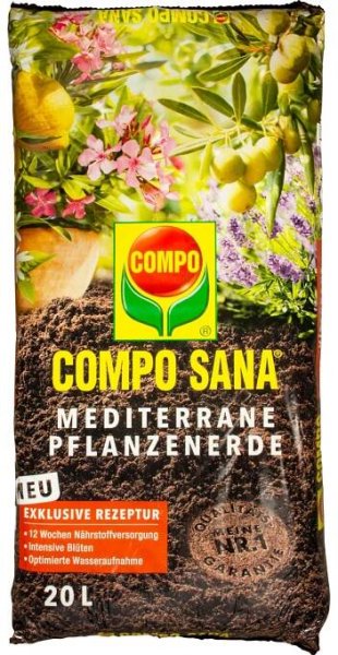 COMPO SANA Substrát pro středomořské rostliny, 20 l