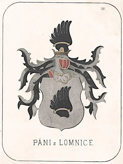 Páni z Lomnice, chromolitografie, 1880