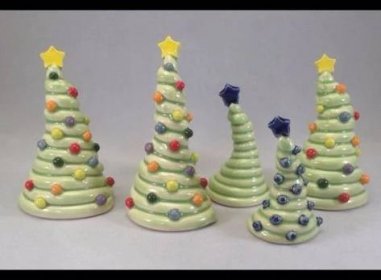 Ceramic Christmas Trees, Noel Christmas, Xmas Trees, Christmas Ideas, Clay Crafts For Kids