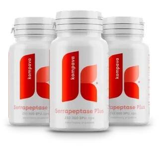 3-balení Serrapeptase Plus