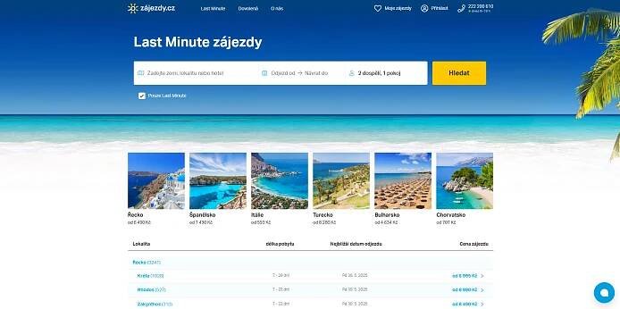 Zájezdy.cz Last Minute