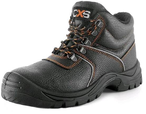 CXS STONE Pracovní obuv kotníková APATIT WINTER S3 vel.: 43; hydrofobní hovězí kůže