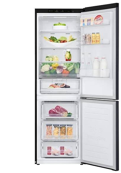 LG Kombinovaná chladnička LG | C | 341 l |DoorCooling+™|Černá/šedá, GBB61MCGCN1