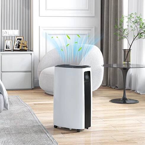 HOMCOM 16l/Day Dehumidifier, with Washable Filter and Timer in White