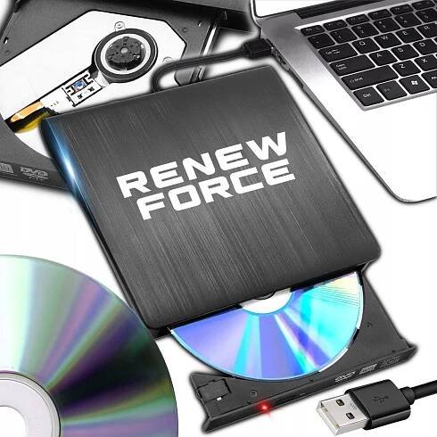 Přenosný tenký externí disk CD a DVD vypalovačka USB 3.0 24x - Moje zařízení můj domov