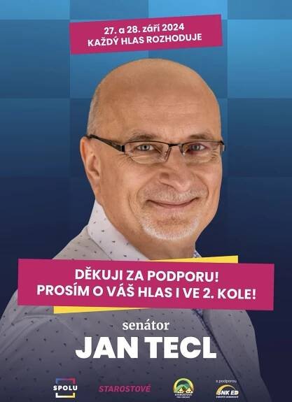 Senátní volby 2024 – Senátor Jan Tecl