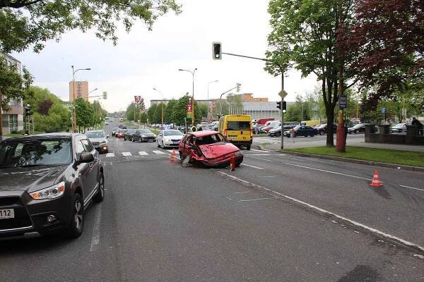 Nehoda v centru Havířova se naštěstí obešla bez zranění.