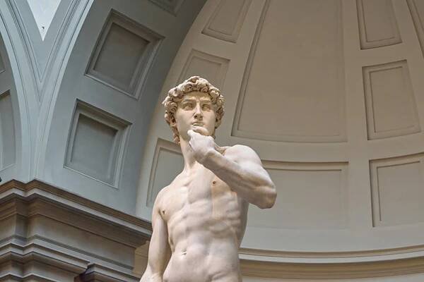 David of Michelangelo statue at Galleria dell'Accademia di Firenze