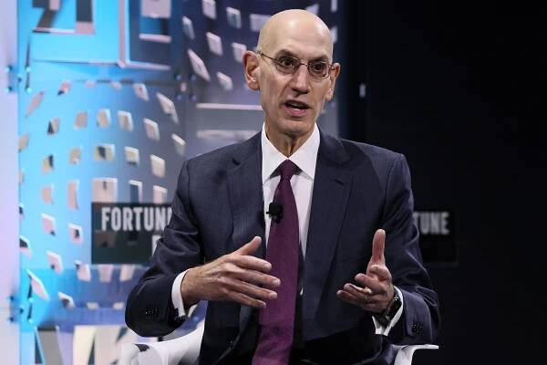 Adam Silver, Commissioner, National Basketball Association speaks onstage during the Growing the Game panel, at the Fortune Global Forum on November 11, 2024 in New York City.