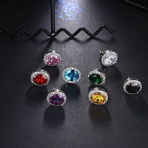 Sisi Jewelry Náušnice Swarovski Elements Sophie Smaragd