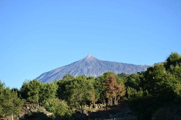 ein göttlicher Anblick des Pico del Teide in San Jose de los Llanos