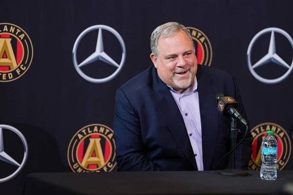 Scenes from Chief Soccer Officer and Sporting Director Chris Henderson’s Press Conference at Children's Healthcare of Atlanta Training Ground in Marietta, Ga. on Tuesday, December 17, 2024.