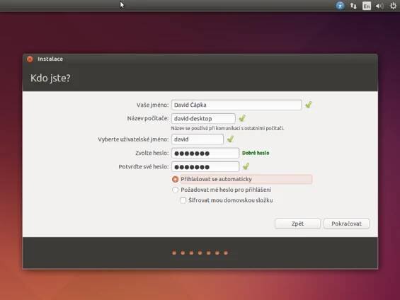 Jméno a heslo v Ubuntu Linuxu - Základy Linuxu
