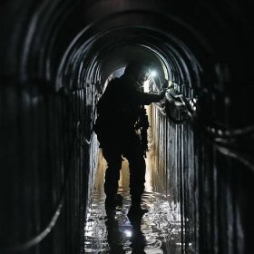 Israel unveils tunnels underneath Gaza City headquarters of UN refugee agency