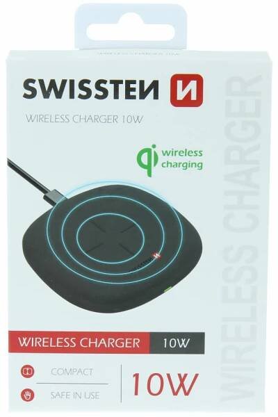 Swissten wireless nabíječka 10w černá