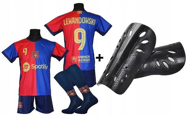 LEWANDOWSKI sportovní set fotbalového oblečení BARCELONA
