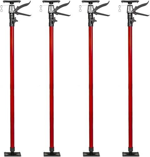 Tectake 4 Teleskopické stavební podpěry stropní 115 - 290 cm - červené