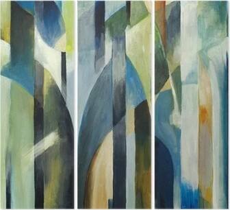Triptych Abstraktní malbu