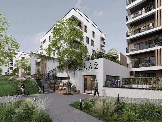 Nový pasivní byt 2+kk s lodžií v projektu Terra Barrandov, Praha 5