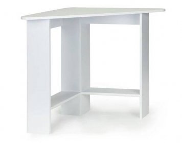 Rohový počítačový stůl - bílý ModernHome_3