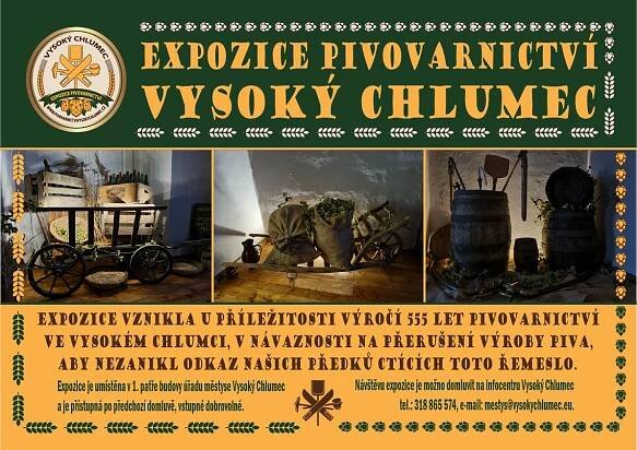 Expozice pivovarnictví Vysoký Chlumec - Oficiální stránky Sdružení obcí Sedlčanska
