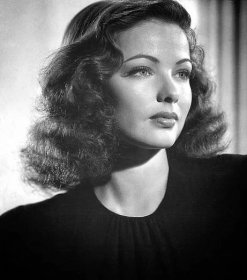 Hollywood film actress beauty queen icon movie star  portrait photo of Gene Tierney