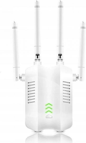 Zesilovač signálu WiFi 300Mb/s sítě Repeater 2.4GHz Velký dosah 4 antény