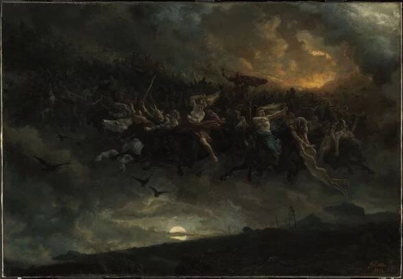 Peter Nicolai Arbo, The wild Hunt of Odin – Nasjonalmuseet – Collection