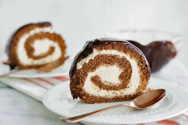 Recept na čokoládovou zmrzlinovou roládu | Barbara Bakes | Li Linguas